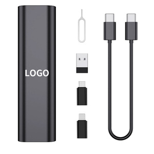 2025新款多充电电缆定制徽标4合1 60w Usb C快速数据电缆盒，用于旅行礼品 - Product Image 1