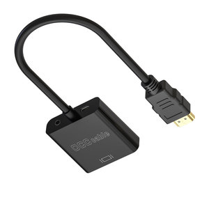 1080p 60hz有源公母，带3.5毫米音频视频微型USB电源高清电视至VGA适配器转换器适配器，适用于HDMI PS4 - Product Image 2
