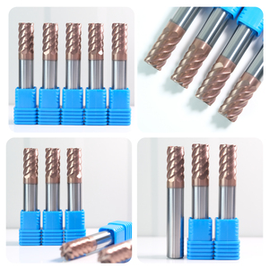 Özel 6 flüt yarıçapı frezeler fabrika-doğrudan yüksek Hardnes Cnc kesme aletleri Tungsten karbür bronz kaplı yuvarlak burun kesiciler - Product Image 4