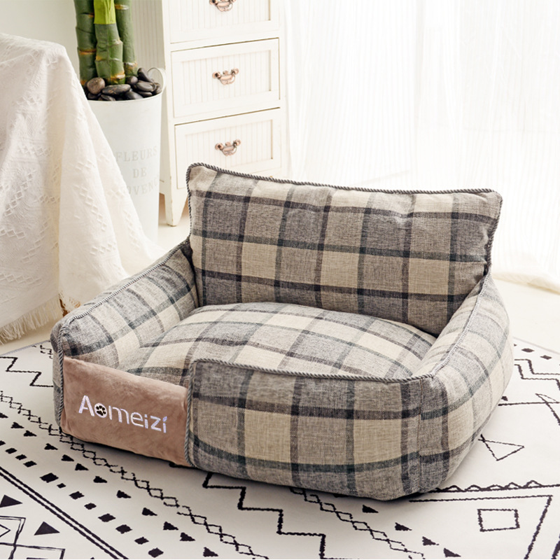 Backrest Grey Grid