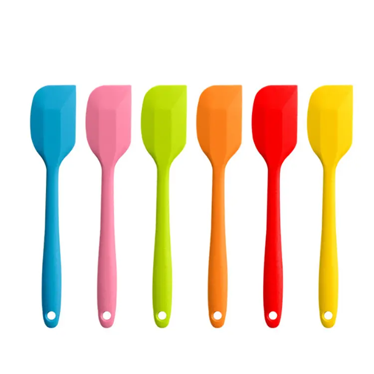 Spatule Flexible en Silicone antiadhésive, outils pour gâteaux de cuisine, résistant à la chaleur, petite cuillère grattoir