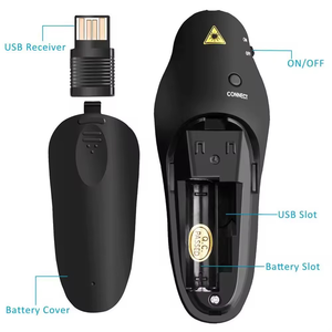 2.4 Wireless GHz telecomando telecomando presentatore 15m gamma con puntatore Laser per PPT/Google diapositive/Windows/Mac OS - Product Image 6