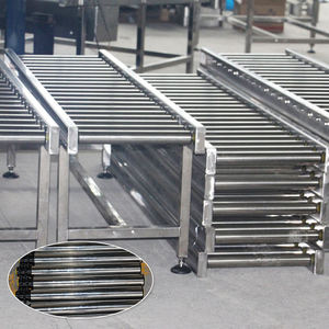Cintas transportadoras de rodillos motorizadas de transporte automático industrial ODM Cadena de rodillos transportadores de carga de producción de línea de montaje de mesa - Product Image 2