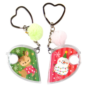 OEM ODM a forma di cuore Mini blocco note blocco diario diario portachiavi con Pompon, simpatico cartone animato taccuino tascabile produttore di fabbrica - Product Image 6