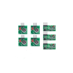 Kit di collegamento modulo trasmettitore e ricevitore Rf XY-MK-5V / XY-FST 315Mhz per A/Arm/McU/per Raspberry Pi/Wireless fai da te (confezione da 6)