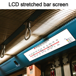 Veto lcd נמתח בר 1920x540 מסך מסחרי פרסום צג עבור תחבורה ציבורית התחתית