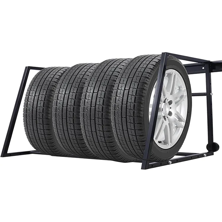 JH-Mech Reifenständer 64,5 Zoll Ladekapazität 400 Pfund Wand Multi-Reifen Hochleistungs-Einstellbare Reifen-Speicherhalterung