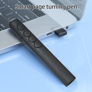 USB ricarica Wireless presentatore potente puntatore Laser rosso Remote ricaricabile portatile PPT pagina di tornitura nero del corpo - Product Image 4
