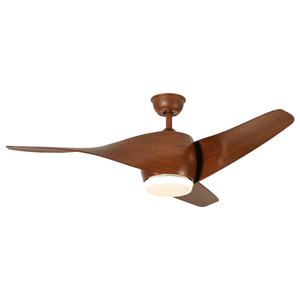 客厅最佳品牌现代发光二极管吊扇，带静音冷却灯DC电机遥控器 - Product Image 1