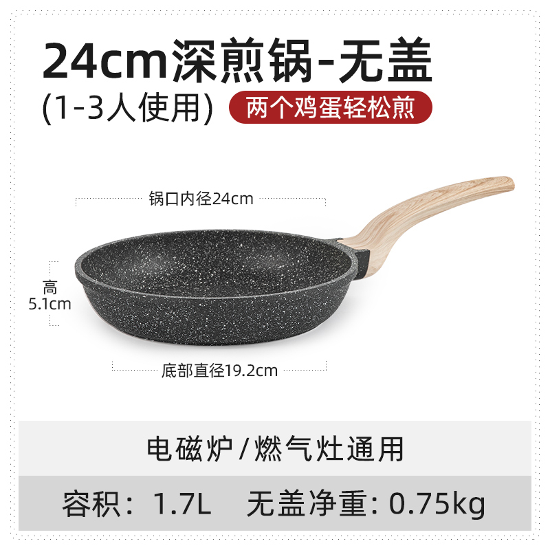 Sartén de 24 cm sin tapa