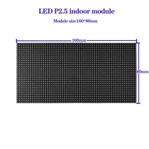 RGX Indoor Small Panel Full Color <strong>LED</strong> Module High Quality IC <strong>64</strong>*32DOT HUB P2.5mm 160*80MM Low MOQ Multi-color <strong>LED</strong> Screen Sample - Product Image 3