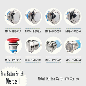 Wintai-Tech wasserdichter Druckknopf schalter Ein Aus Momentan verriegelung Metall-Druckknopf schalter 16mm Druckknopf schalter - Product Image 6