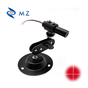 APCドライブタイプCW回路モデル + ブラケット電源D12x 50mm 635nm 5mw赤十字レーザーモジュール