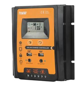 30A 50A 70A MPPT PWM solare regolatore di carica 12V 24V Dual USB solare regolatore con grande LCD IP32 PV Controller di carico Timer - Product Image 2