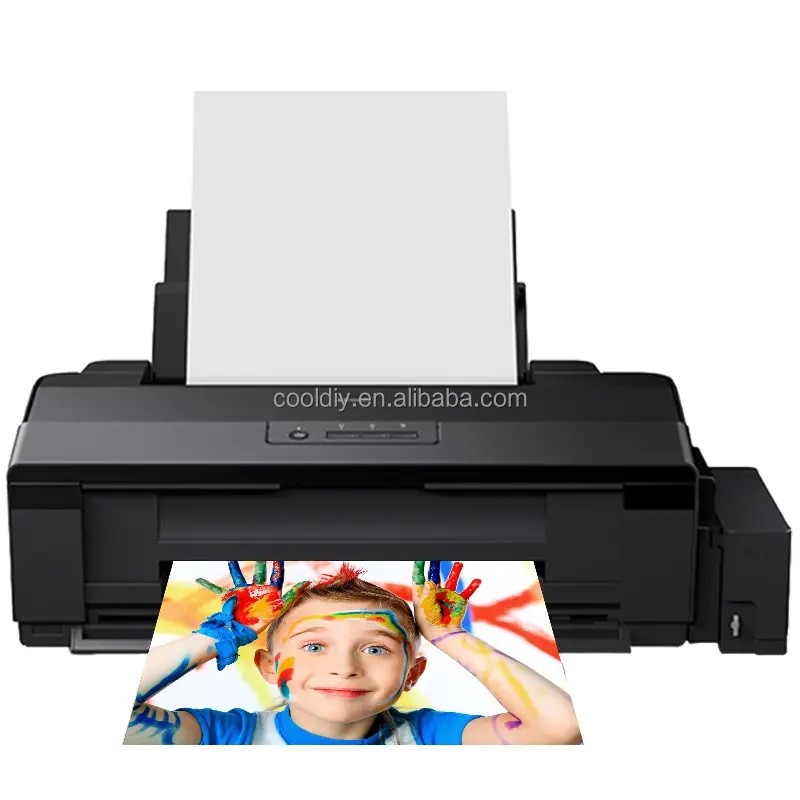 L1300 सब्लिमेशन इंकजेट प्रिंटर A3/A3+ प्रिंटर 5 रंग ट्रांसफर प्रिंटर डिजिटल प्रिंट पेपर इंक