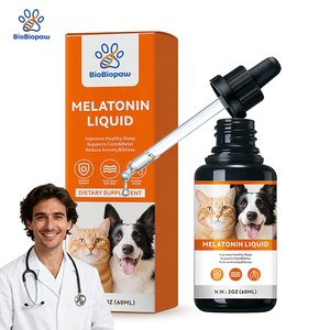 Natuurlijke Melatonine Vloeistof voor Honden en Katten, Kalmerende Gezondheid met <span class=keywords><strong>Ashwagandha</strong></span>, Valeriaanwortel, Plantaardige Glycerine, Supplement Druppels voor Huisdieren - Product Image 1