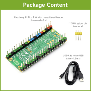 Resmi RP2350 çip çift çekirdekli çift mimari tasarım dayalı ahududu Pi Pico 2 W mikro kurulu WIFI destekler