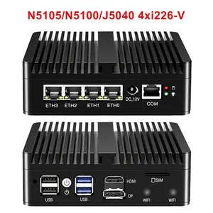 Logo su misura Mini Pc IntelN100 N5105 N5100 J5040 Micro Firewall Appliance Router per Computer con 4x 2.5gbe I226-V LAN - Product Image 4