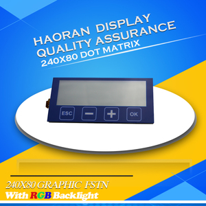 Programmabile FSTN 240x80 24080 grafico a matrice di punti schermo modulo display lcd con pannello a tocco resistivo retroilluminazione RGB - Product Image 2