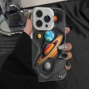 人気スタイルユニバーサルIMDプラネットデザインPCフォンケースIPhone 16 Pro 15 Pro Max 12 13 11 Xr耐震クリエイティブフォンカバー - Product Image 4