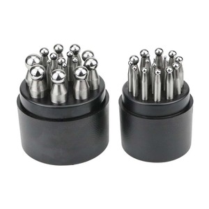 15-Piece Jumbo Doming <span class=keywords><strong>Dapping</strong></span> <span class=keywords><strong>Punch</strong></span> <span class=keywords><strong>Set</strong></span> Bezel Formando Swage <span class=keywords><strong>Block</strong></span> Material de Aço Inoxidável para Jóias Ferramentas e Equipamentos