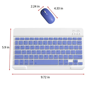 Clavier et souris sans fil toetsenbord met Muis reless ireless eyboard nd Ouse teclado inalámbrico - Product Image 1