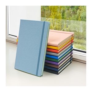 Hızlı teslimat 8.45X5.7 ''Pu deri günlükler öğrenci düşük fiyat sert kapak elastik bant ile not defteri hattı özel Logo notebooklar - Product Image 1