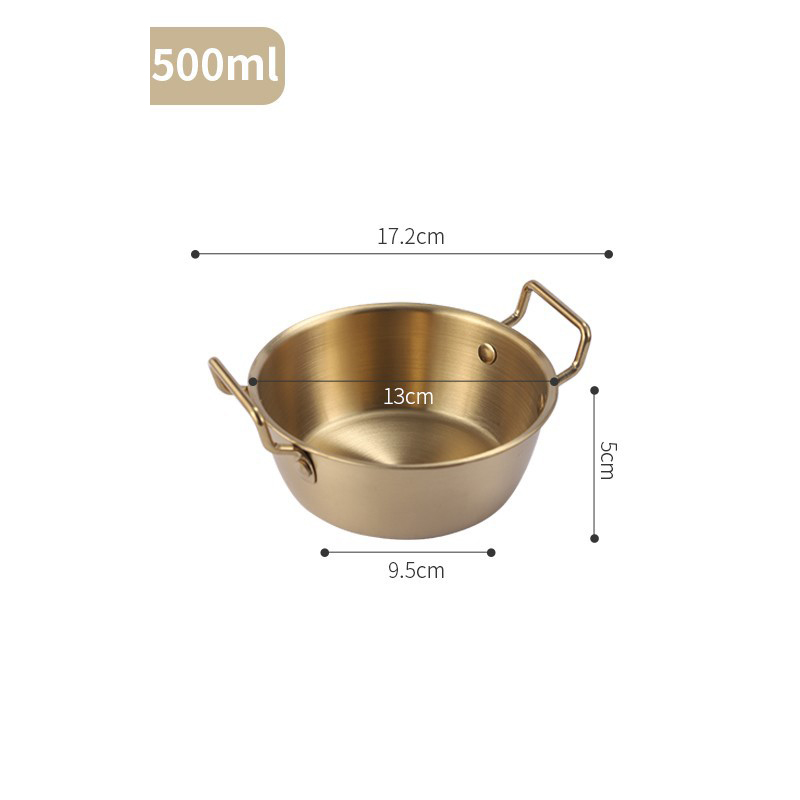 13 cm / 500 ml - Or