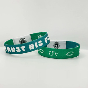 Stretch Woven RFID Wristband/Elastic Wristband Exquisite Patterns Laser UID <strong>Code</strong> - Product Image 4