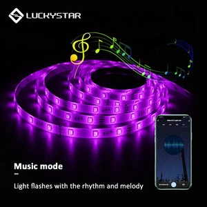 Светодиодная лента RGB Smart Tuya с Wi-Fi и bluetooth, инфракрасный пульт дистанционного управления, длина 16,4 фута, 12 В постоянного тока - Product Image 3