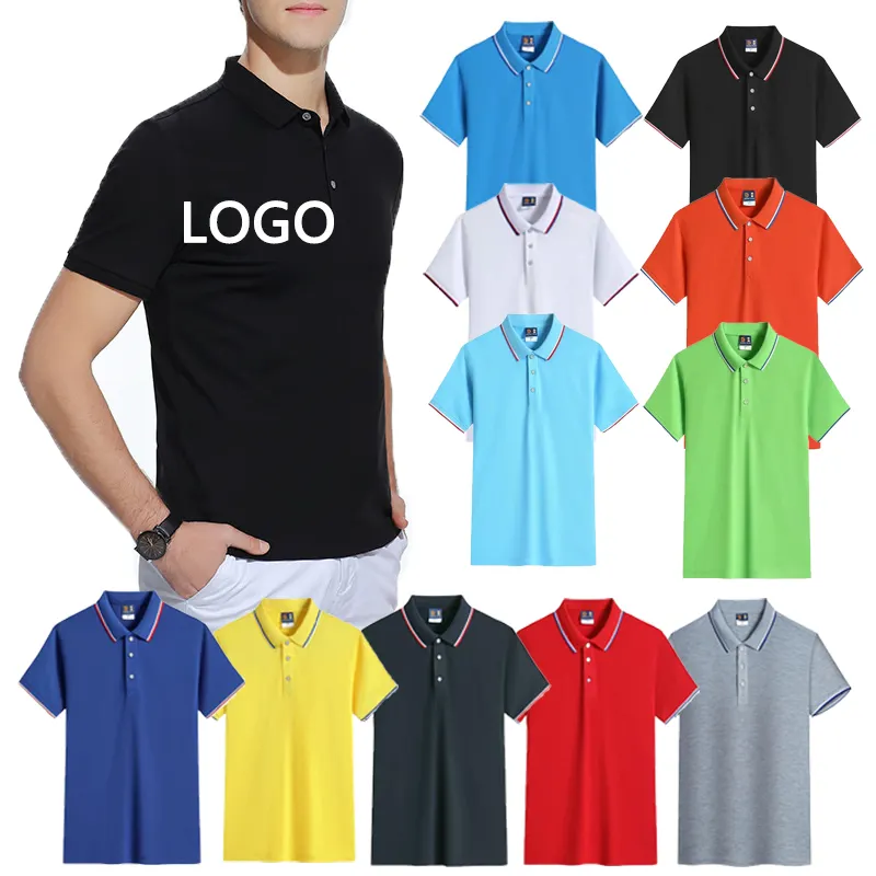 Allemaal Fijne Custom Nieuw Design Merk Geborduurde Sublimatie Zwart Unisex Mannen Performance Golf Poloshirts