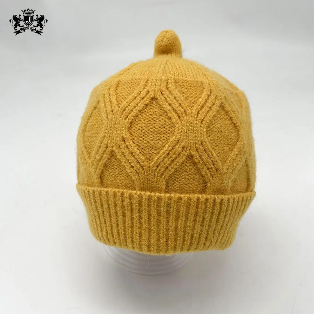 Janefur, оптовая продажа, зимняя детская шапка высокого качества, модная детская вязаная шапка