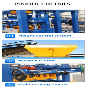 Macchina idraulica multifunzione per blocchi di cemento linea di produzione di unità quadrate macchina per fabbricare mattoni in calcestruzzo Non cotto - Product Image 2