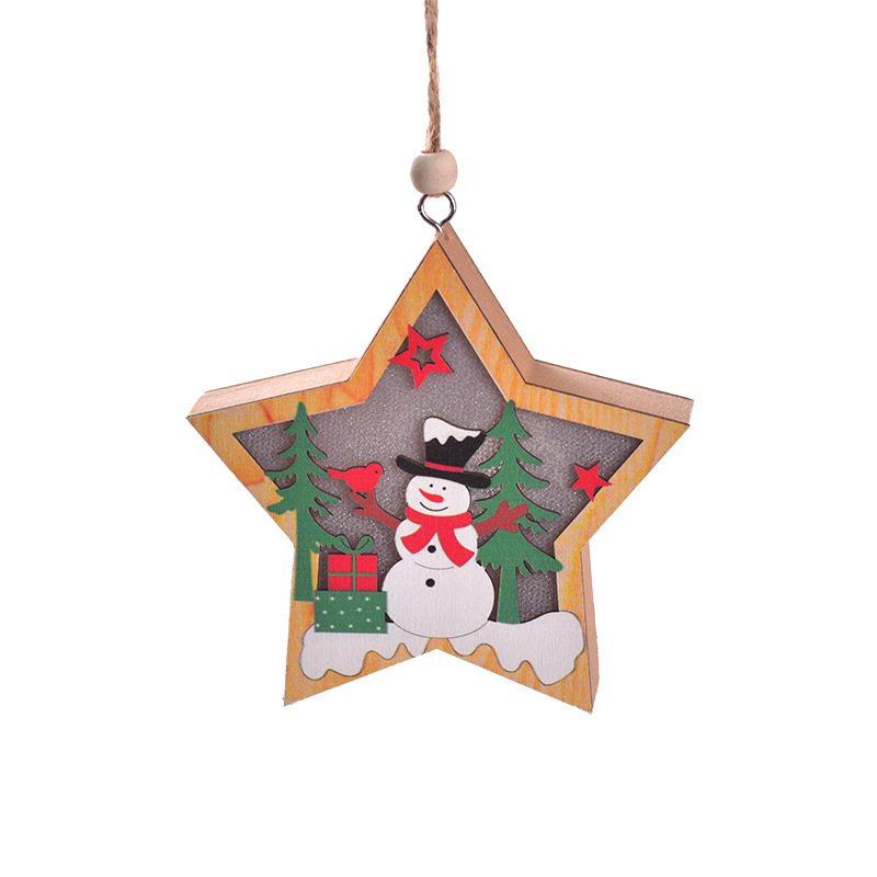 bonhomme de neige étoile rouge