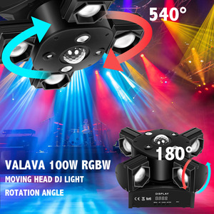 VALAVA Mini 4 silah işın topu Strobe lazer 4in1 Led hareketli kafa işık Dj disko aydınlatma için parti sahne gösterisi ışıkları - Product Image 3