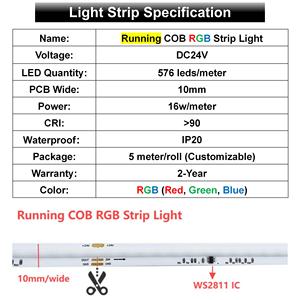 Regolatore di alimentazione elettrica di vendita calda che scorre striscia di luce della pannocchia RGBIC con Set da 5M - Product Image 2