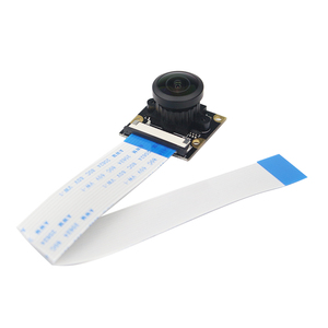 Módulo de cámara Raspberry Pi 5MP 220 grados ojo de pez cámara web Focal ajustable cámara gran angular para Raspberry Pi 4 modelo B 3B + 3B