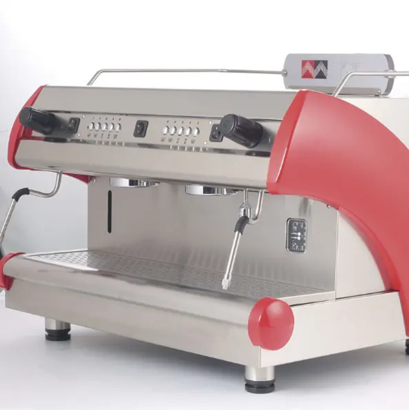 İtalya tarzı moke pot profesyonel çift kafaları yarı otomatik kahve makinesi otomatik şarj edilebilir