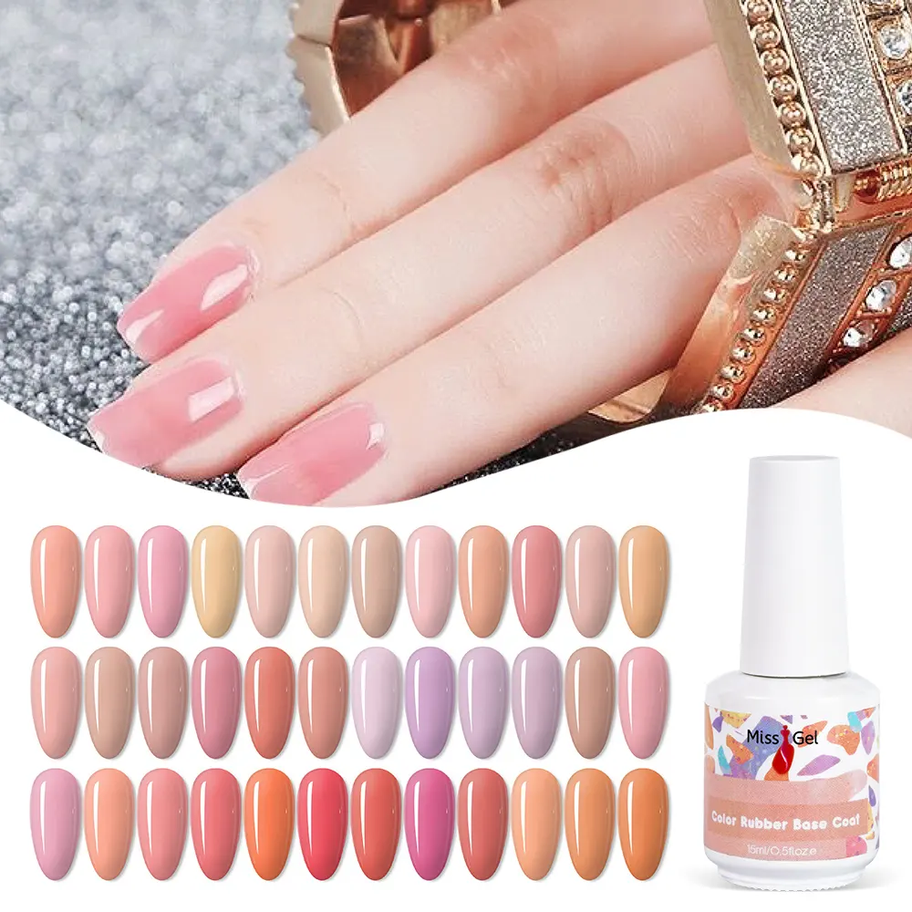 Missgel 127 Kleur Basecoat Groothandel Nagelbenodigdheden Onderlaag Uv Nail Primer Gellak Rubber Basisgel