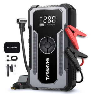 Kursohey Car Air Pump Kit Battery Booster Portable <strong>Ev</strong> Chargers Car Capacitor Jump Starter With Air <strong>Compressor</strong>