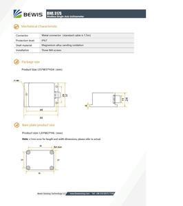 BWSENSING Digital <strong>Output</strong> Single Axis Inclinometer BWL317S RS485 RS232 TTL Modbus Accuracy 0.1 Deg <strong>Tilt</strong> Angle <strong>Sensor</strong> - Product Image 3