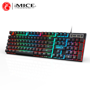 iMICE AK-600 คีย์บอร์ดเกมกึ่งเครื่องกลเมมเบรนพร้อม Mix Led และ 104 คีย์ - Product Image 3