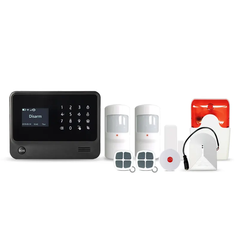 Professional WIFI+GPRS SIA CID 3G/gsm burglar alarm wireless home security camera system G90B Plus