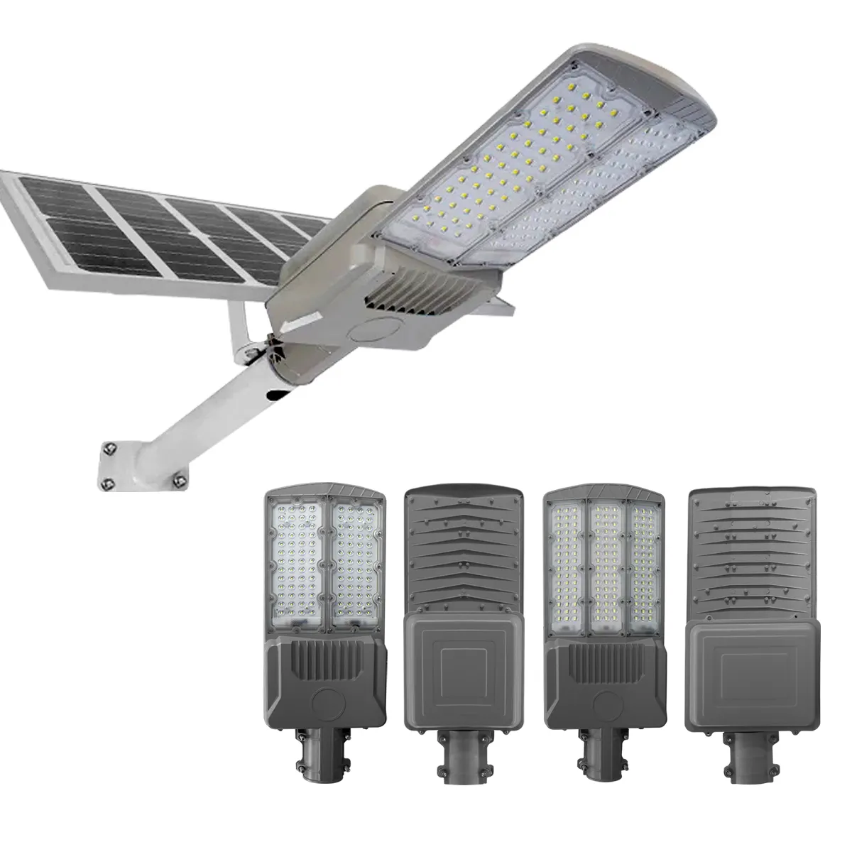 Lâmpada solar de alta conversão para uso externo, painel solar de 200 watts, 100w, 300w, 400w, 600w, com controle remoto