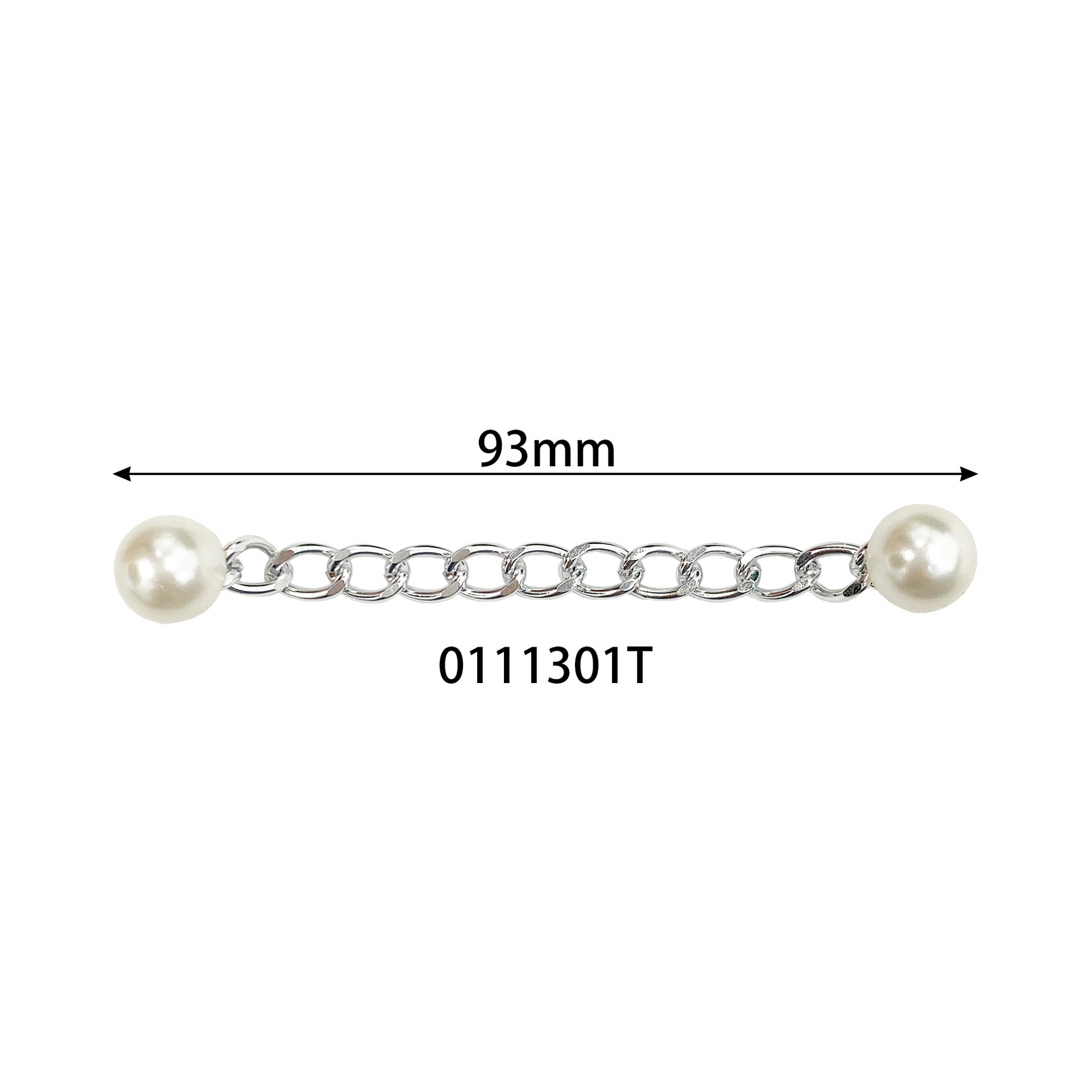 Chaîne de perles en argent