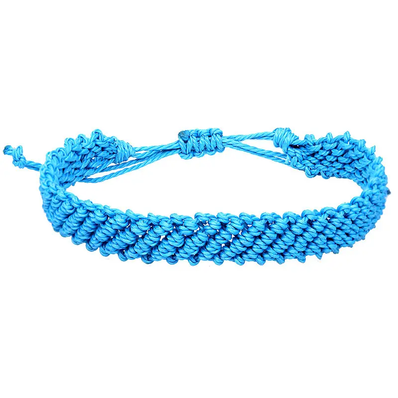 Japan and South Korea versatile wax thread woven bracelet cross-border hot sales hand-made rope simple new multi-color bracelet