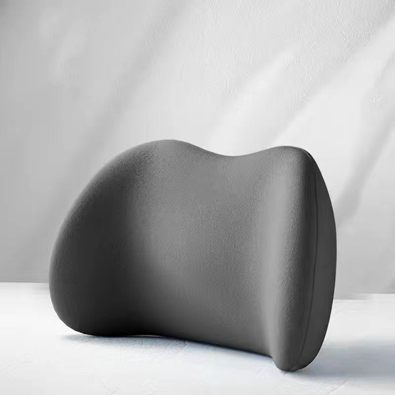 gray car lumbar support