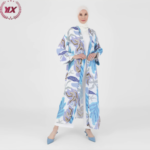 Modest New Chiffon Muslim Women Cardigans Ethnic Ladies Abaya <strong>Kimono</strong> Cardigan for Summer - Product Image 3
