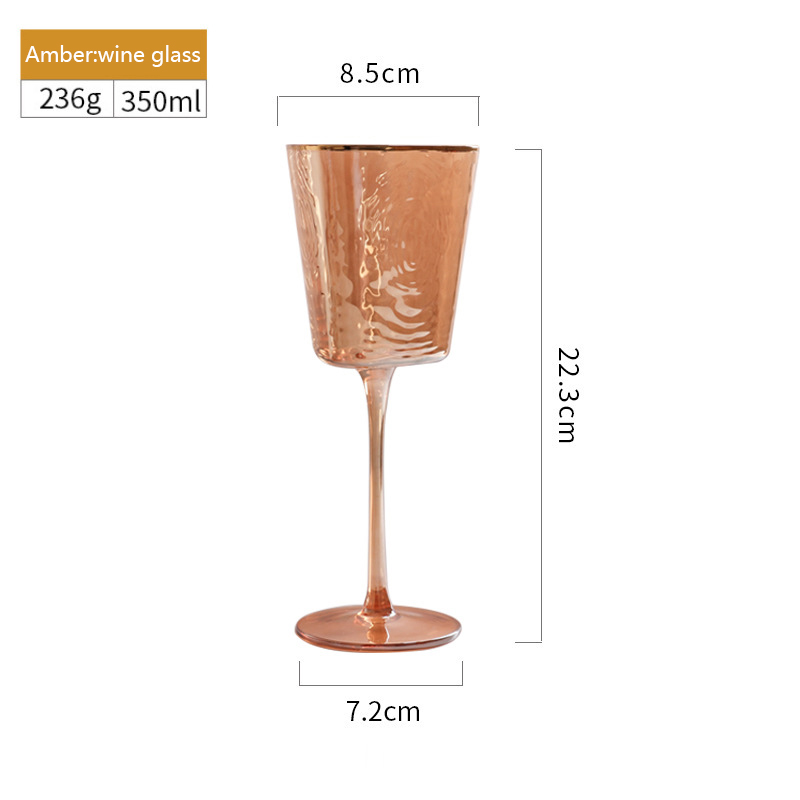 Verre à vin ambré