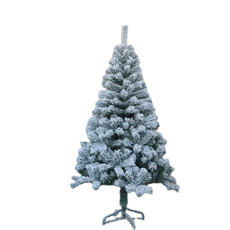 Nuevos productos Amazon personalizado Artificial Pvc flocado árbol de Navidad para el hogar adornos de Festival de Navidad